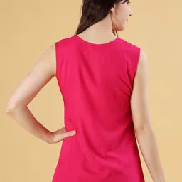 V-Mart Ethnic Motifs Printed Tie Up Neck Straight Kurti image 5