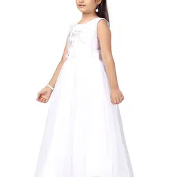 BAESD Girls Embroidered Net Gown Maxi Dress image 4
