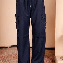 GRX Women Regular Fit Mid-Rise Cargos Trousers-picture-16