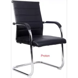 Teal Proton Fabric Office Visitor Chair - Black (Pack of 2) image 3