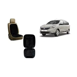 Auto Pearl Car Wooden Bead Seat Cushion with Velvet Border Compatible for Renault Lodgy Set of 2 Pcs-picture-20