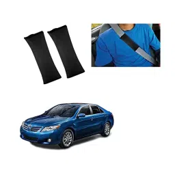 Auto Pearl Seat Belt Cushion (Pack of 2, Black) Compatible for Toyota Camry-picture-29