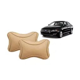 Auto Pearl Beige Dots CV Car Neck Rest Pillow Compatible for Volvo S80-picture-23