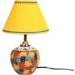 AAKRITI ART CREATIONS Colour Splash Terracotta Table Lamp-image-27