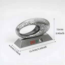 Ascension Silver-Toned World Famous Building The Museum Curio Matte Showpiece image 3