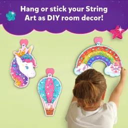 Skillmatics Art & Craft Activity - Super Strings Unicorn Magic, Mess-Free Art for Kids, Craft Kits & Supplies, DIY Creative Activity, Gifts for Girls & Boys Ages 6, 7, 8, 9, 10, 11, 12 image 5