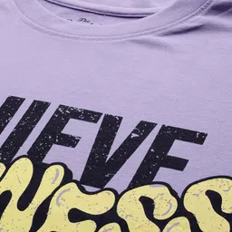 The Roadster Lifestyle Co. Printed Drop-Shoulder Sleeves Oversized T-shirt image 5