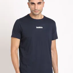 Turtle Men Solid Round Neck Cotton Slim Fit T-shirt-picture-27