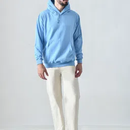 BAESD Men Solid Hooded Pullover Sweatshirts-image-0