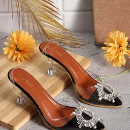 Retro Walk Women Embellished Kitten Heel Peep Toes-picture-31