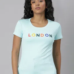 SHOWOFFFF Women Typography Printed Slim Fit T-shirt-picture-10