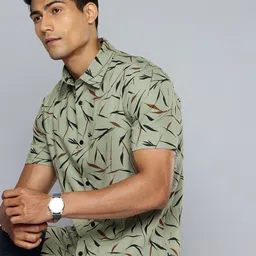 Flying Machine Pure Cotton Tropical Printed Casual Shirt-picture-29