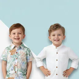 KIDGARB Boys Floral Printed Casual Shirt-picture-20