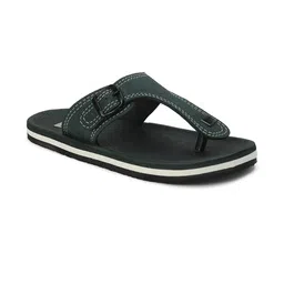 Cozy Wear Men Black Flip Flops image 4