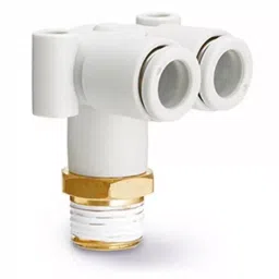 SMC KQ2 Series Elbow Fitting, 8 mm to R 3/8 Male, Threaded-to-Tube Connection Style, KQ2LU08-03AS-picture-31
