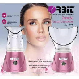 Orbit 2 in 1 Safe nasal and Facial Steamer for Home Spa Face and Nose - Pink image 3