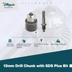Hillgrove Chuck Size 20 mm Hammer Impact Drill kit 750 W, HGCM491M1 image 3