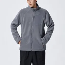 Mast & Harbour Stand Collar Puffer Jacket With Patchwork-picture-12