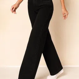 KASHIAN Women Comfort Straight Fit High-Rise Jeans image 5