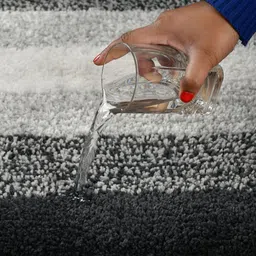 MAA HOME CONCEPT Black & White Textured Microfiber Anti Skid 1600 GSMBathMat image 4