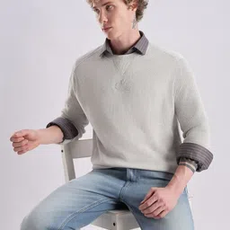 Calvin Klein Jeans Brand Logo Printed Cotton Pullover-image-99