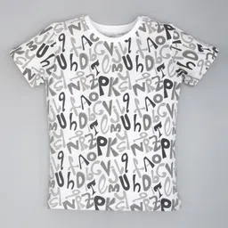 YOUMAA Boys Bio Finish Typography Printed Round Neck Pure Cotton T-shirt-image-92