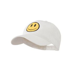 Infispace Men Embroidered Pure Cotton Smiley Summer Cap-picture-3