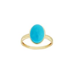 GenZcomplex Gold-Plated Brass Turquoise Finger Ring-picture-31