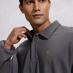 WROGN Oversized Plus Fit Polo Collar Pure Cotton T-shirt image 2