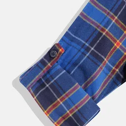 Monte Carlo Boys Tartan Checked Casual Smart Fit Shirt image 5