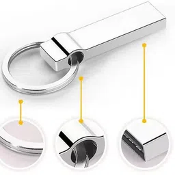 Techbae KEYCHAINPENDRIVE 8 GB Pen Drive Compatible with Laptop, Audio Player, Television, Desktop Computer USB 2.0 Metal Case image 2