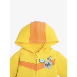 Ed-a-Mamma Baby Boys Outdoor Open Front Jacket with Patchwork image 4