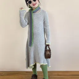 LULU & SKY Striped Round Neck Midi A-Line Dress-picture-56