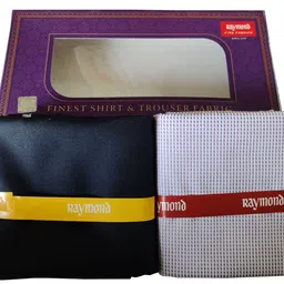 raymond fabrics Men's Poly Blend Shirt and Trouser Unstitched Fabric Set - Gift Pack (Multicolour_Free Size) 420 image 2