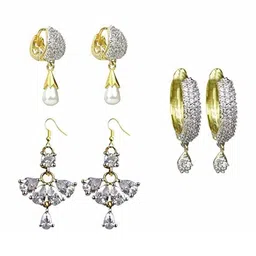 Sitashi Gold-Plated Alloy Cubic Zirconia Jewellery Set image 2