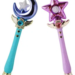 Lumo Brilliant Toys Magic Princess Star Wand Toys for Kids With Lights & Sound Effects Durable Role-Play Fun Entertainment Kids Toys (Pack of 1 Color May Vary)-picture-23