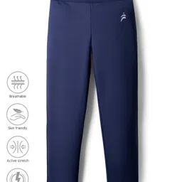 Pine Active Premium Knit Ultra Comfort Super Stretch Aero Soft Capri Leggings - Navy Blue image 2