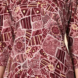 RANGREAL Printed Top With Palazzo Co-Ords image 2