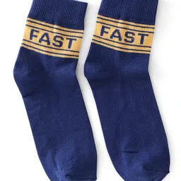 Pine Kids High Ankle Length Text Design Socks Pack of 3 - Multicolour image 3