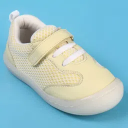 Babyoye Velcro Closure Solid Casual Shoes - Yellow image 3