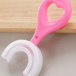 Joy Buzz U Shaped Silicone Toothbrush Head 360 - Pink image 4