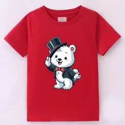BLUSHES Kids Graphic Printed Round Neck Cotton T-shirt-picture-20