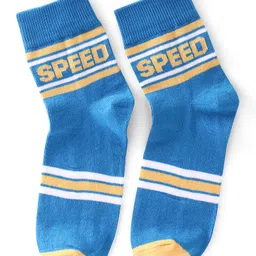 Pine Kids High Ankle Length Text Design Socks Pack of 3 - Multicolour image 5