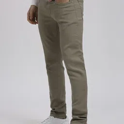 ROCKING SWAMY Men Solid Slim Fit Regular Trousers image 3