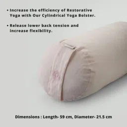 Core Asana Cylindrical Bolster- Tuberose image 2