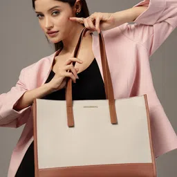 French Connection Women Colourblocked Shopper Tote Bag-picture-33