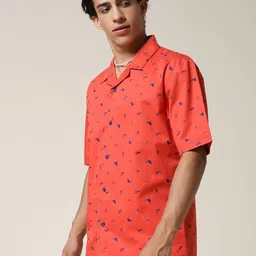 PRONK Men Printed Short Sleeves Casual Shirt image 4