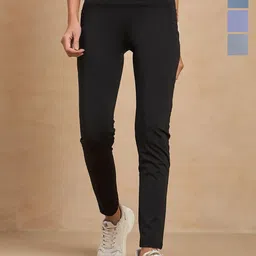 COLOR CAPITAL Women Pack of 4 Skin Fit Antimicrobial Tights-picture-26