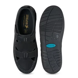 Buckaroo Men Solid Slip-On Leather Fisherman Sandals image 5