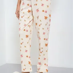 Dreamz by Pantaloons Women Printed Pure Cotton Straight-Leg Lounge Pants-picture-13